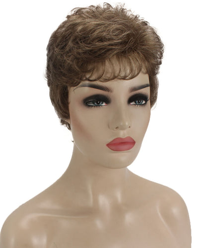 Ash Light Brown short pixie wigs