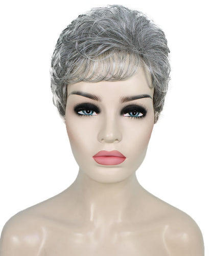 Salt & Pepper Grey short pixie wigs