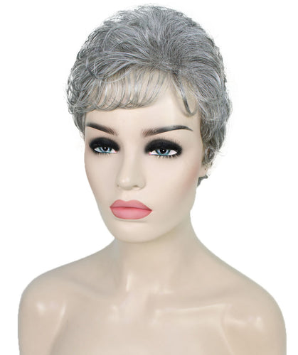 Salt & Pepper Grey short pixie wigs