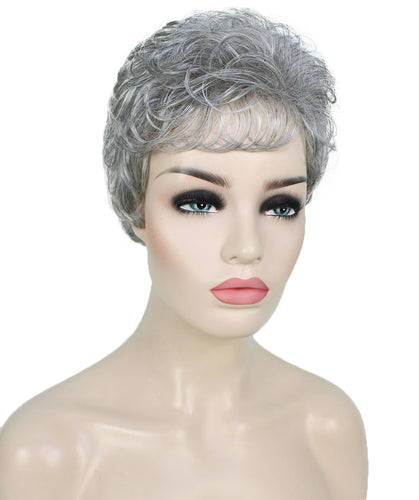 Salt & Pepper Grey short pixie wigs