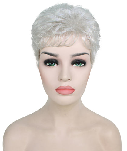 Silver Grey short pixie wigs