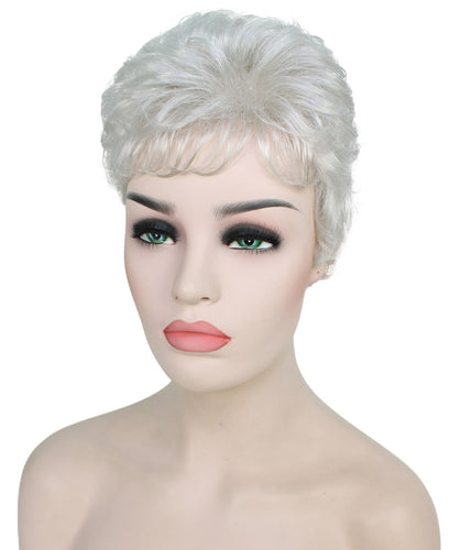 Silver Grey short pixie wigs