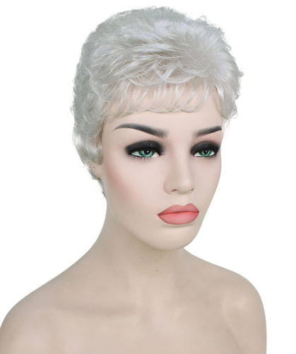 Silver Grey short pixie wigs