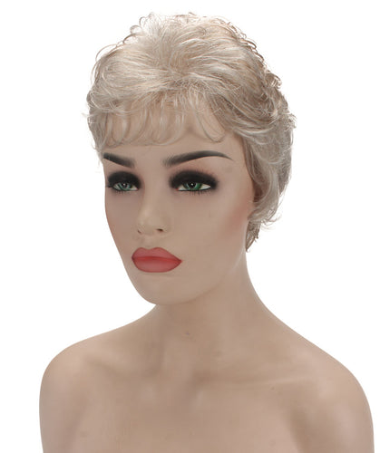 Light Silver Grey short pixie wigs