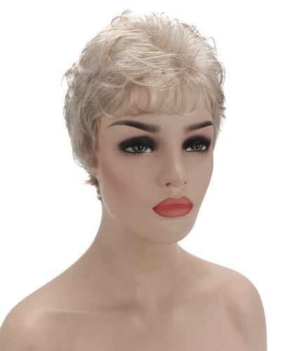 Light Silver Grey short pixie wigs