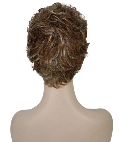 Light Blonde with Blonde Highlight short pixie wigs