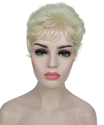 Platinum Blonde short pixie wigs