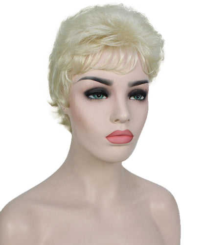 Platinum Blonde short pixie wigs