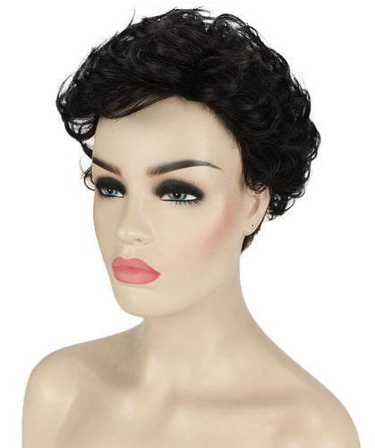 Black Curly Pixie Wig