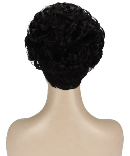 Black Curly Pixie Wig