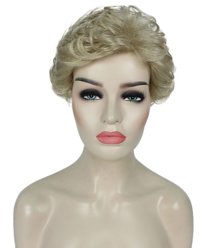 Light Blonde Curly Pixie Wig