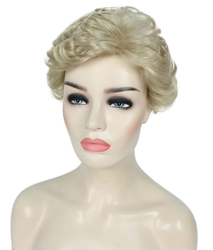 Light Blonde Curly Pixie Wig