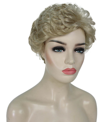 Light Blonde Curly Pixie Wig