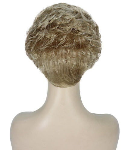 Light Blonde Curly Pixie Wig