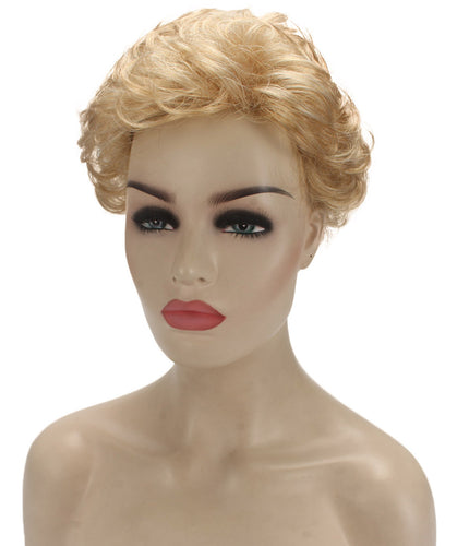 Strawberry Blonde Curly Pixie Wig