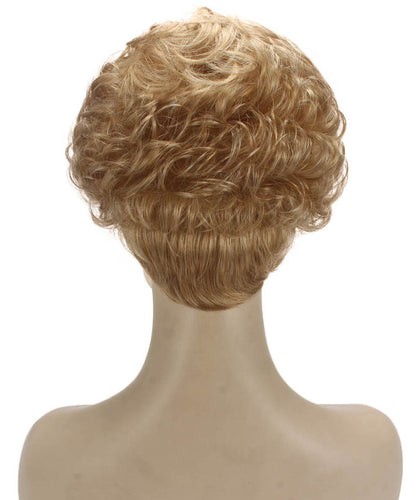 Strawberry Blonde Curly Pixie Wig