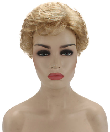 Champaign Blonde Curly Pixie Wig