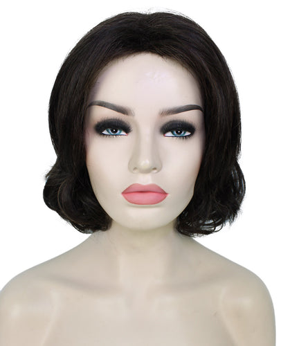 Off Black layered bob wig