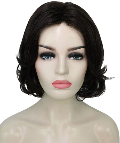 Dark Brown layered bob wig