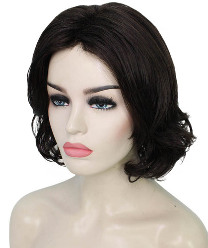 Dark Brown layered bob wig