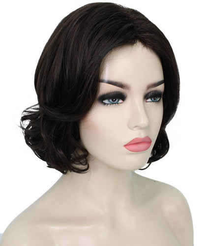 Dark Brown layered bob wig