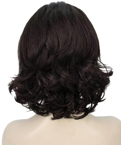 Dark Brown layered bob wig