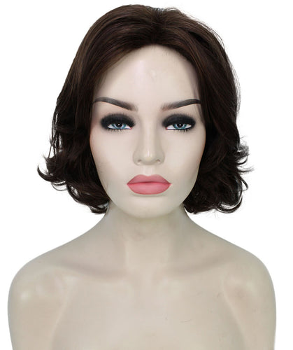 Chestnut Brown layered bob wig