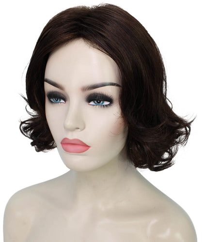 Chocolate Brown layered bob wig