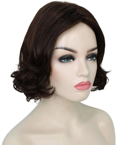 Chocolate Brown layered bob wig