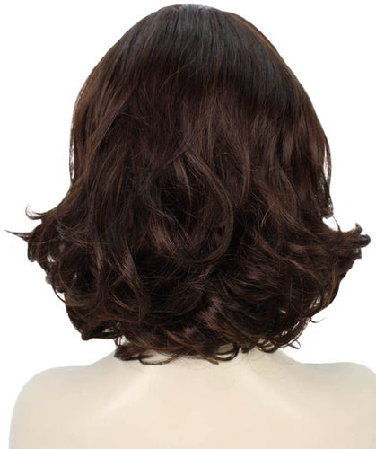 Chocolate Brown layered bob wig