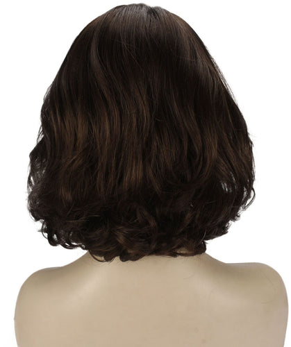 Medium Brown layered bob wig