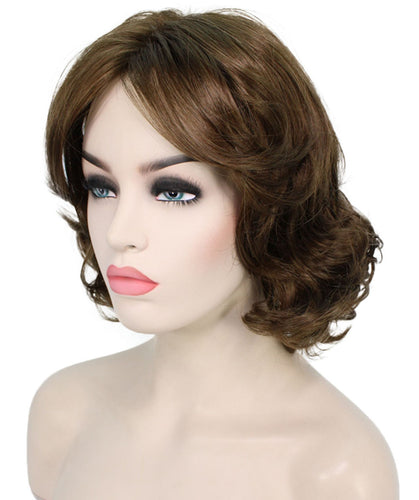 Light Brown layered bob wig