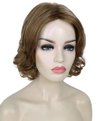 Dark Golden Blonde layered bob wig