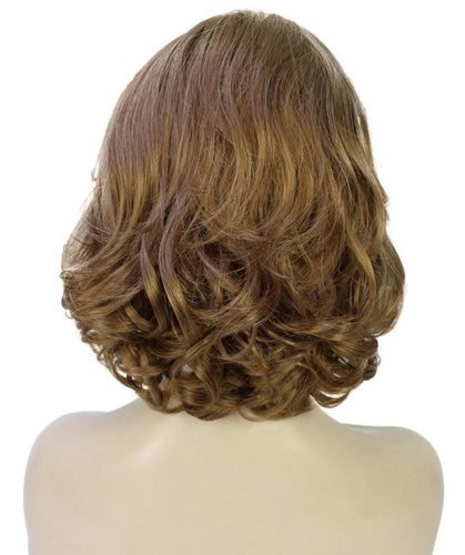 Dark Golden Blonde layered bob wig