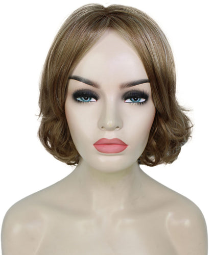 Light Aurburn with Bld Highlight Front layered bob wig