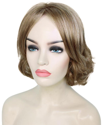 Light Aurburn with Bld Highlight Front layered bob wig