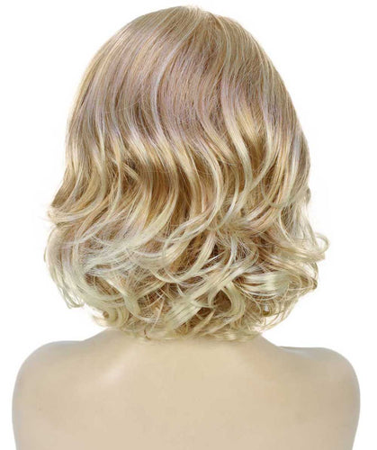 Golden Blonde with 613 Plantinum Tips layered bob wig