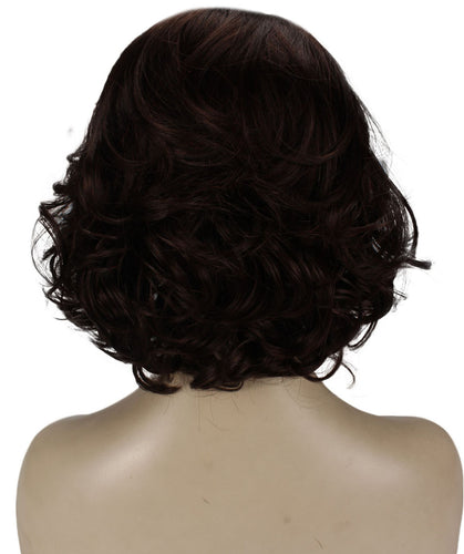 Dark Auburn layered bob wig