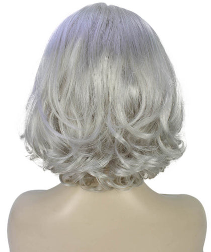 Silver Grey layered bob wig
