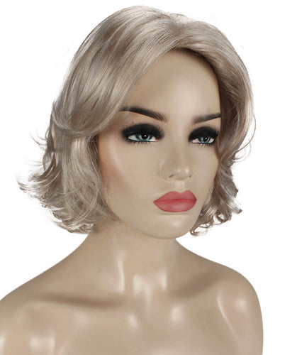 Light Silver Grey layered bob wig