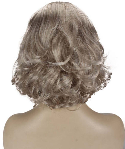 Light Silver Grey layered bob wig