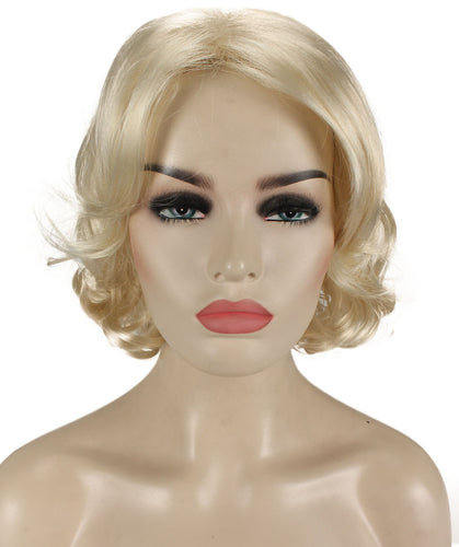 Platinum Blonde layered bob wig