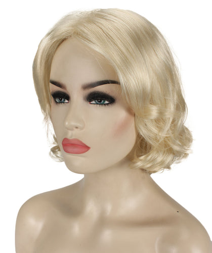 Platinum Blonde layered bob wig
