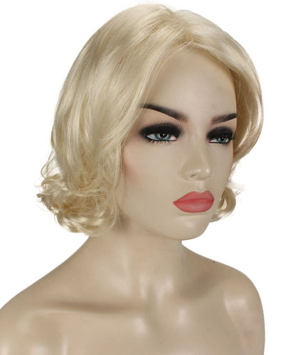 Platinum Blonde layered bob wig