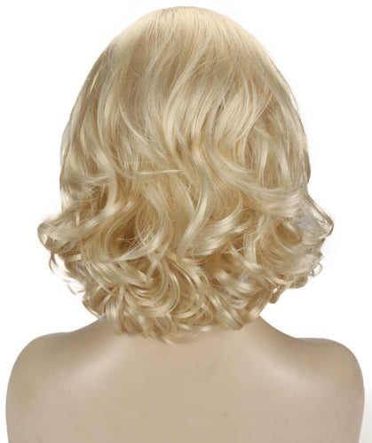 Platinum Blonde layered bob wig