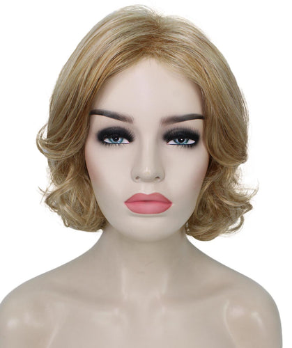 Strawberry Blonde layered bob wig