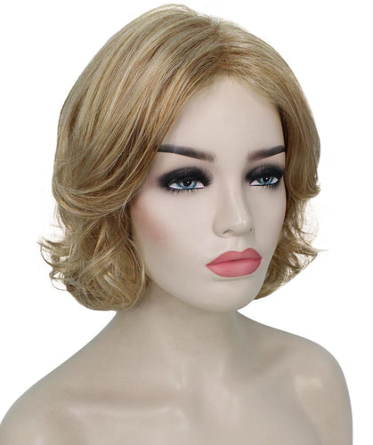 Strawberry Blonde layered bob wig