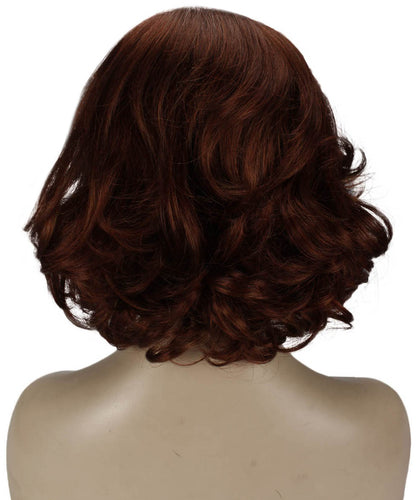 Bright Auburn mixed with Dark Auburn layered bob wig