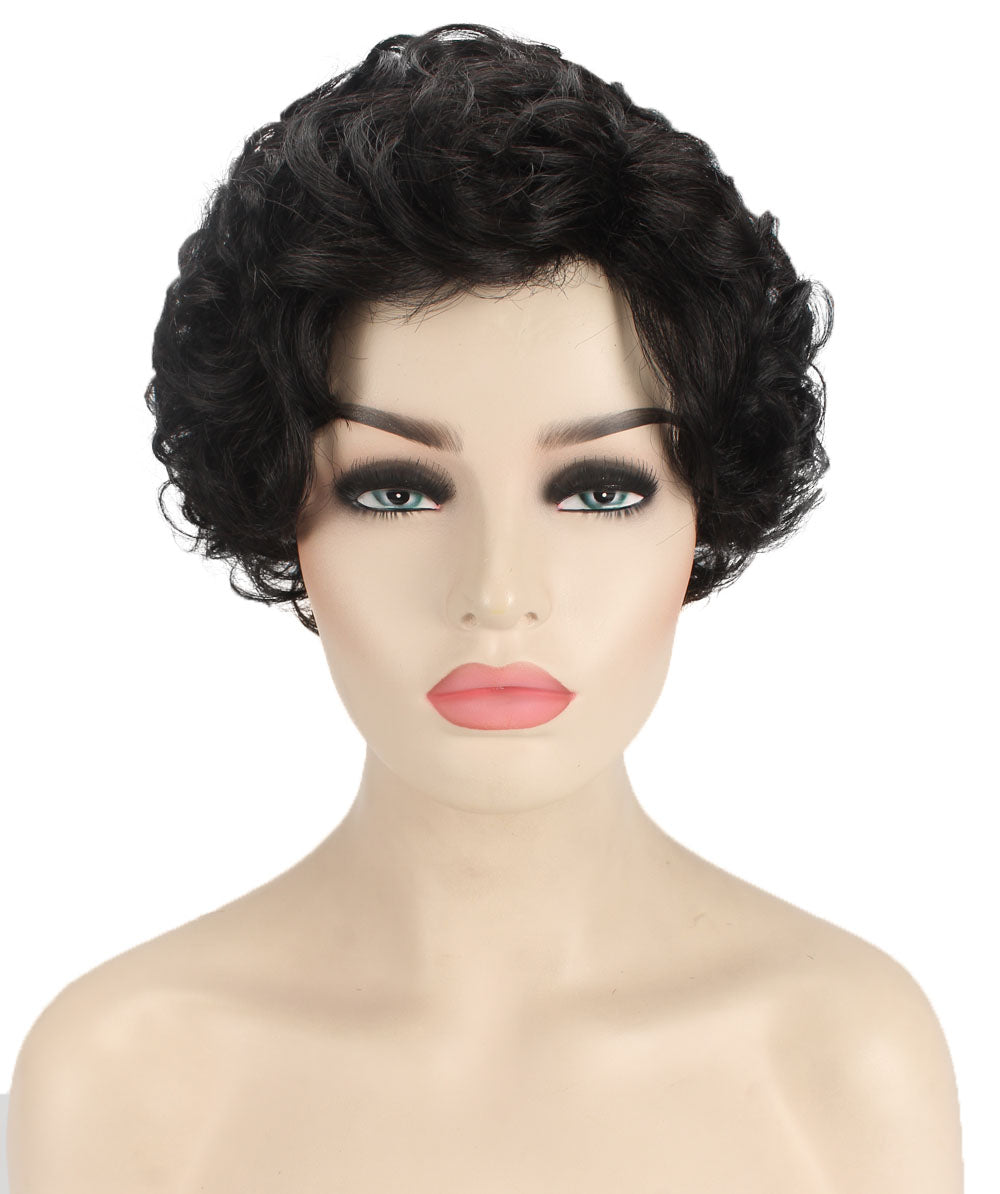 Black pixie style wigs