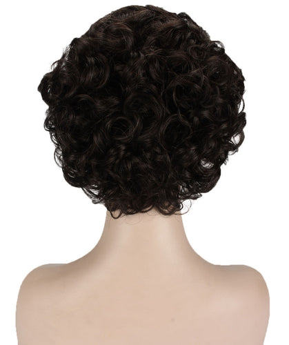 Off Black pixie style wigs